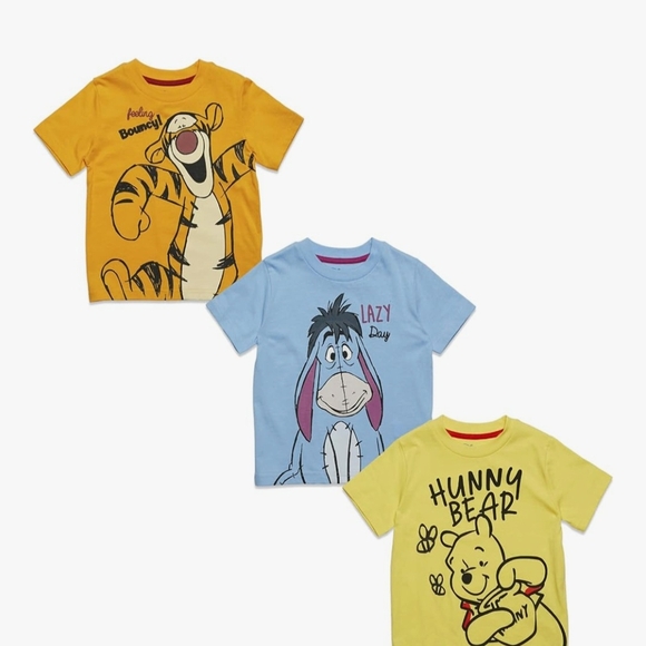 Disney Other - Disney Kids T-Shirts - Orange, Blue, and Light Yellow